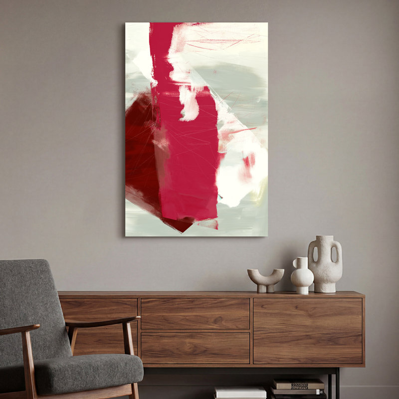 « magenta abstract 2 », impression sur verre