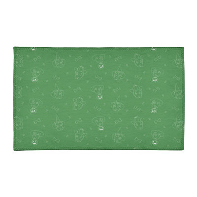 Tapis de zone verte fait main