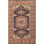 Tapis unique en coton 8 pi 10 po x 6 pi 0 po bleu marine et bleus