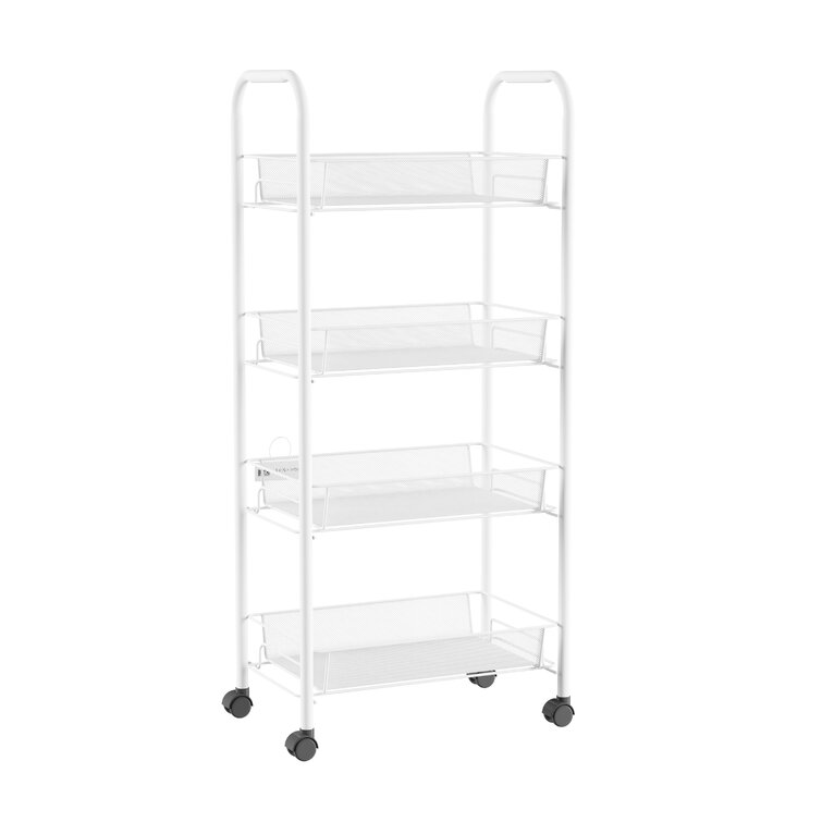 Anouar 17.25'' W Shelving Unit with Wheels