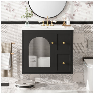 Meuble-lavabo 24 po avec lavabo en céramique
