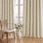 Cadnite 50" W Thermal 100% Blackout Linen Textured Curtain  2 Panels Set-718107618-706787544