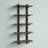 Rundell 20" Wide Rustic Industrial Solid Wood and Metal Frame Wall Mounted 5 Tiered Shelf