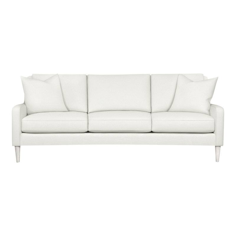 Canapé à accoudoirs carrés 86,5 po Ease, Casablanca, Mélange de polyester neige Tommy