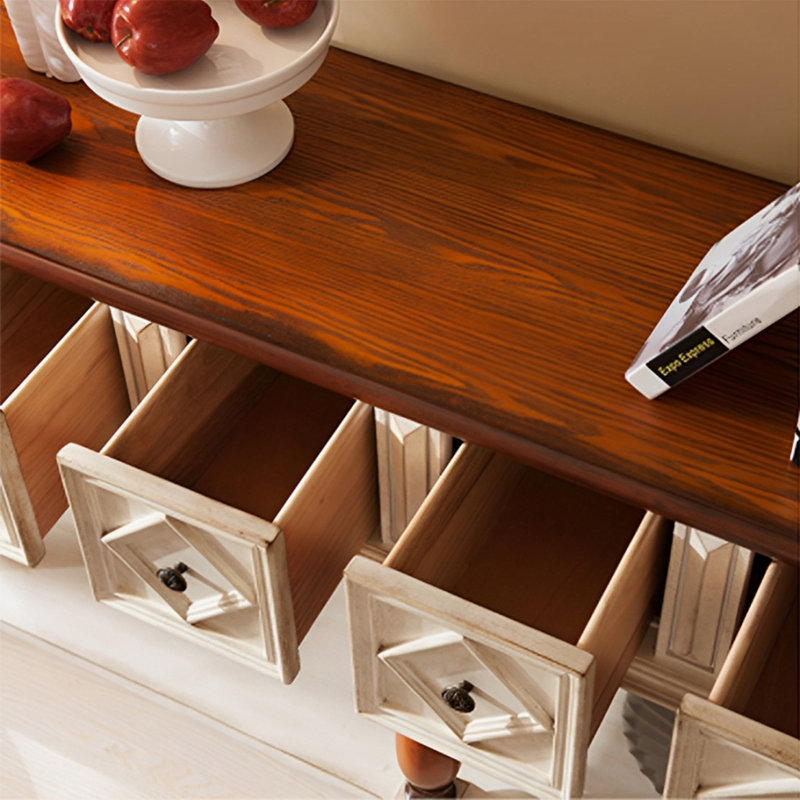 Console American Retro, Brun / Beige