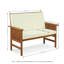 Arianna Solid Wood Outdoor Bench