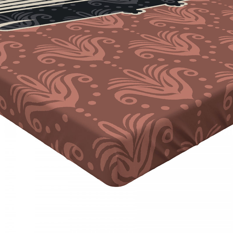 Microfiber Damask Fitted Sheet, Full Fitted Sheet