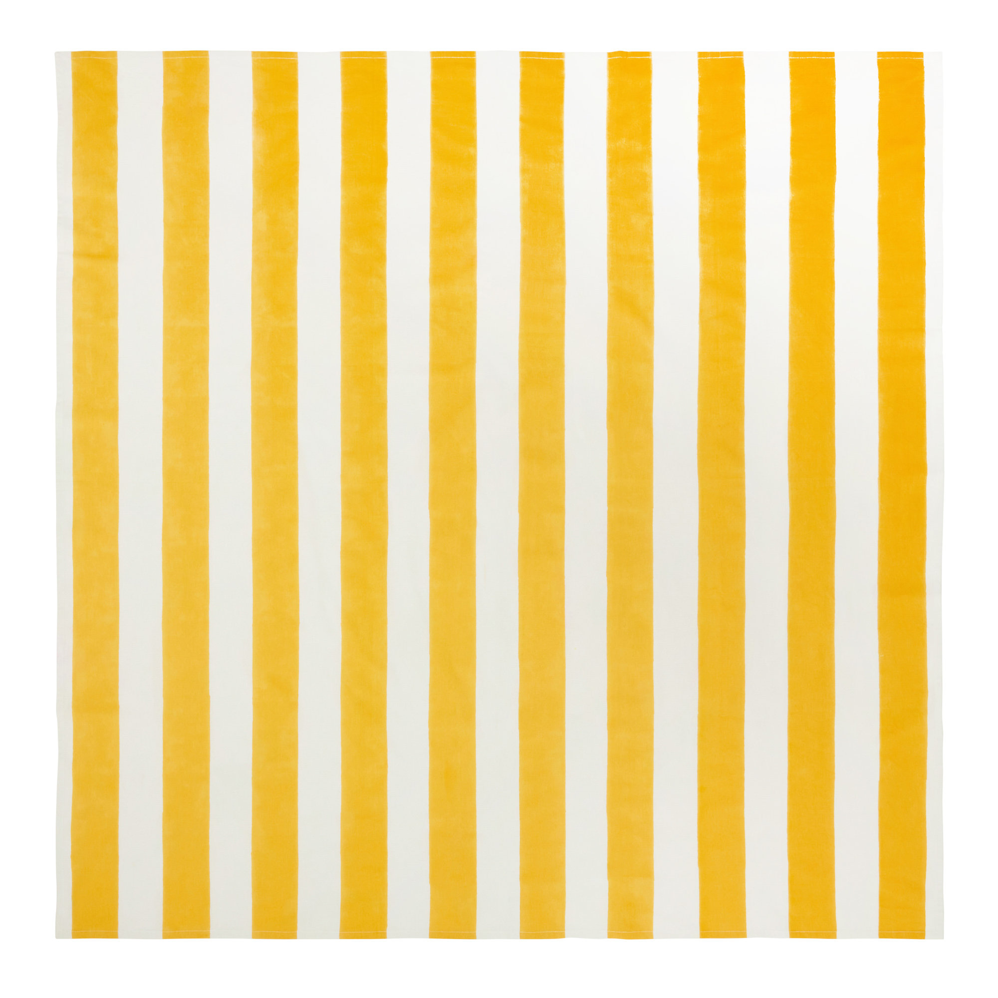 Brezhane Striped Independence Day Tablecloth, Yellow, 59" Square