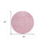 Tapis intérieur lavable rond 8 po