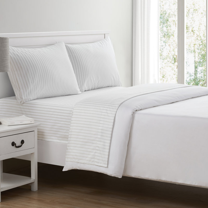 Ensemble de draps en microfibre Jonathan, Ensemble de draps pour très grand lit + un drap-h