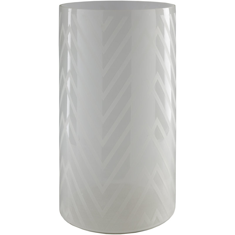 17.5'' H Glass Tabletop Hurricane, Purple
