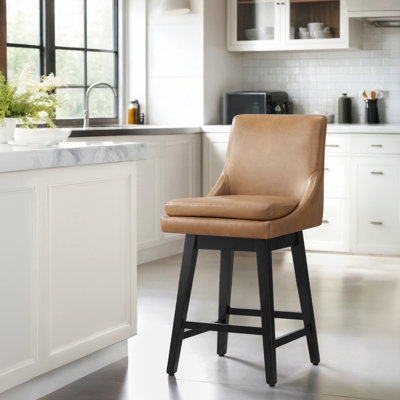 Tabouret de comptoir pivotant 26 po Aleksy
