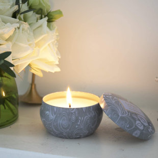 Aromatherapy Scented Jar Candle with Metal Holder