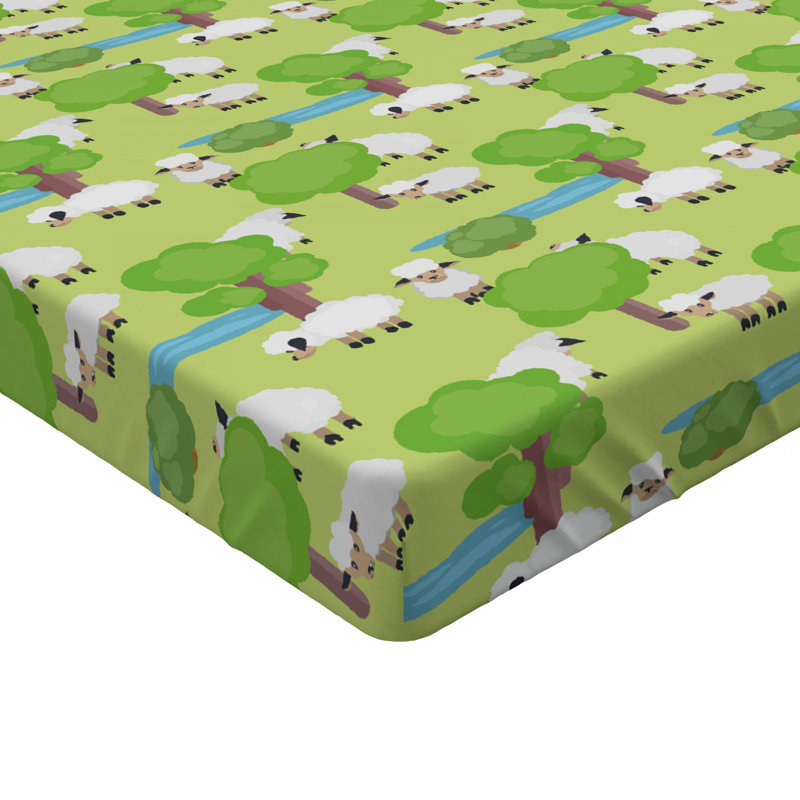 Microfiber Animal Print Fitted Sheet, Full Fitted Sheet