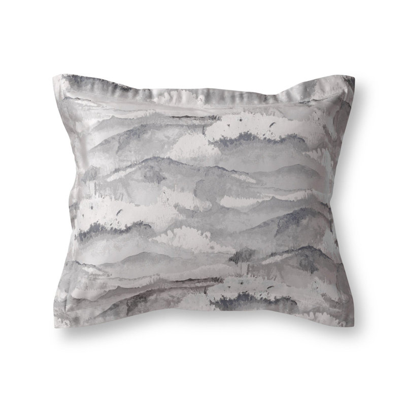Tempest Duvet Cover Set, Queen Duvet Cover + 2 Standard Shams, Gray