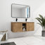Meuble-lavabo double 48 po à fixation murale - Finition douce de la porte, caractéristique de l'ornement contemporain moderne avec construction élégante