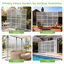 Paravent décoratif autoportant en métal, panneau d'intimité extérieur en acier inoxydable avec support pour terrasse et patio.-135535509-135535514