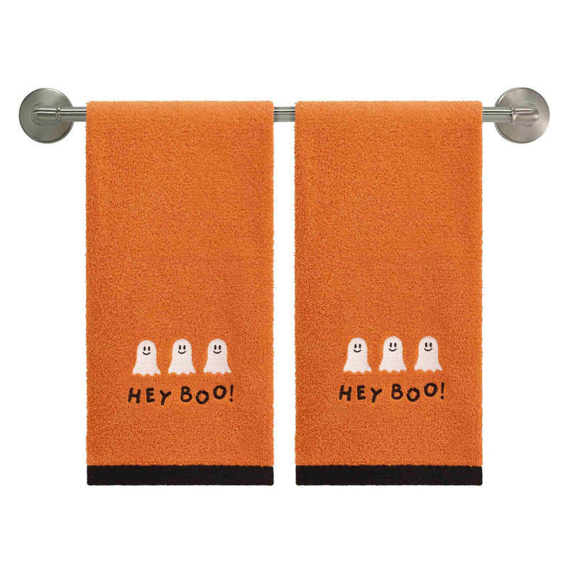  Hey Boo Halloween 2-Pack Hand Towels
