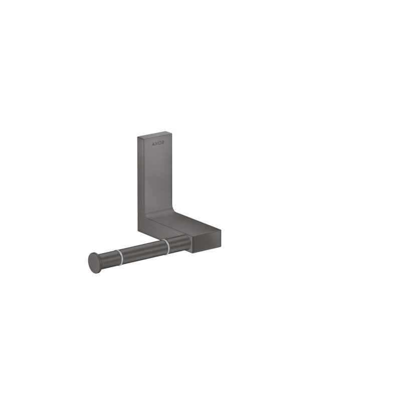 AXOR Universal Rectangular Toilet Paper Holder in Brushed Black Chrome