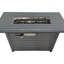 Table de foyer d'extérieur au propane en acier avec couvercle H 25 po x l 42 po