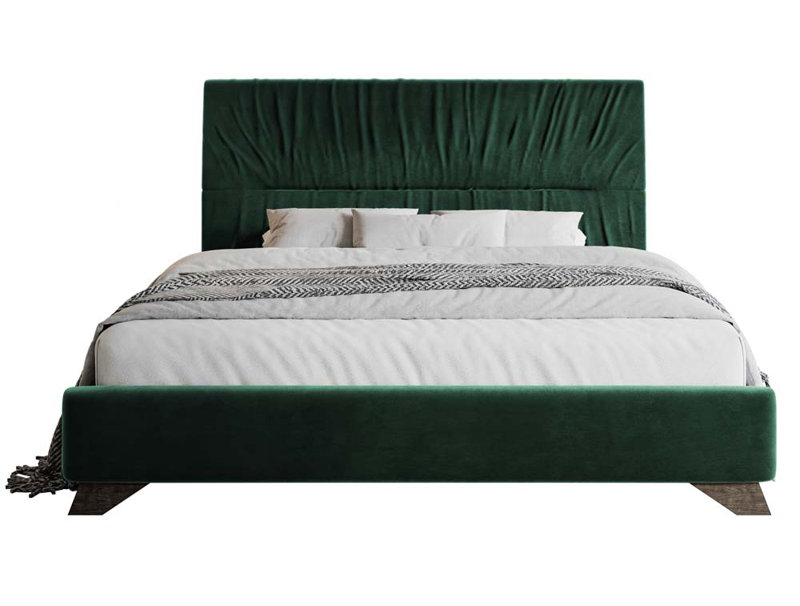 Atworth Upholstered Bed, 160 x 200 cm, Green