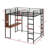 Gatland Kids Loft Bed with 2 Shelves and one Desk-1039341779-1039341776