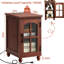 Ensemble de commode 5 tiroirs et 2 tables de chevet, mobilier de chambre en bois de ferme avec stations de charge et colonne romaine pour la chambre à coucher, le salon et le couloir-133665188