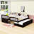 Effrem Kids Twin Over Twin Bunk Bed with Trundle with Drawers-1812447212