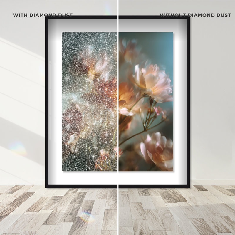 Mystic Meadow Shadowbox Floral & Botanical Print by Oliver Gal, Black Frame, 16 x 20, 25.5"H x 31.5"W, Black Shadowbox
