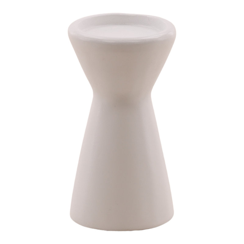 Bougeoir d'extérieur Ula - blanc, H 7,25 po x l 3,9 po x P 3,9 po, Blanc
