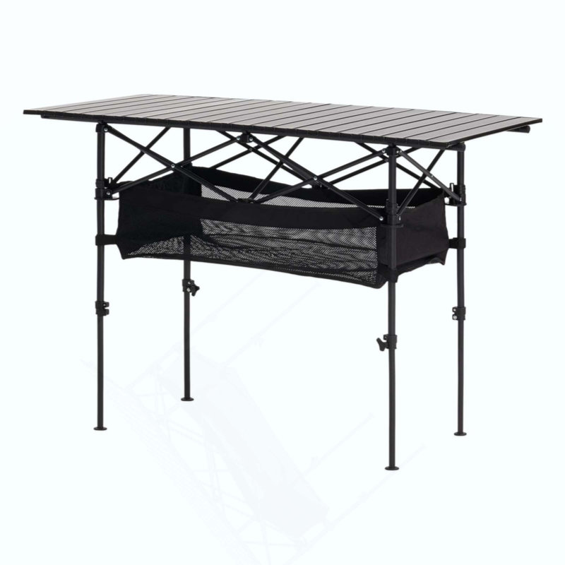 Table de camping pliante en aluminium