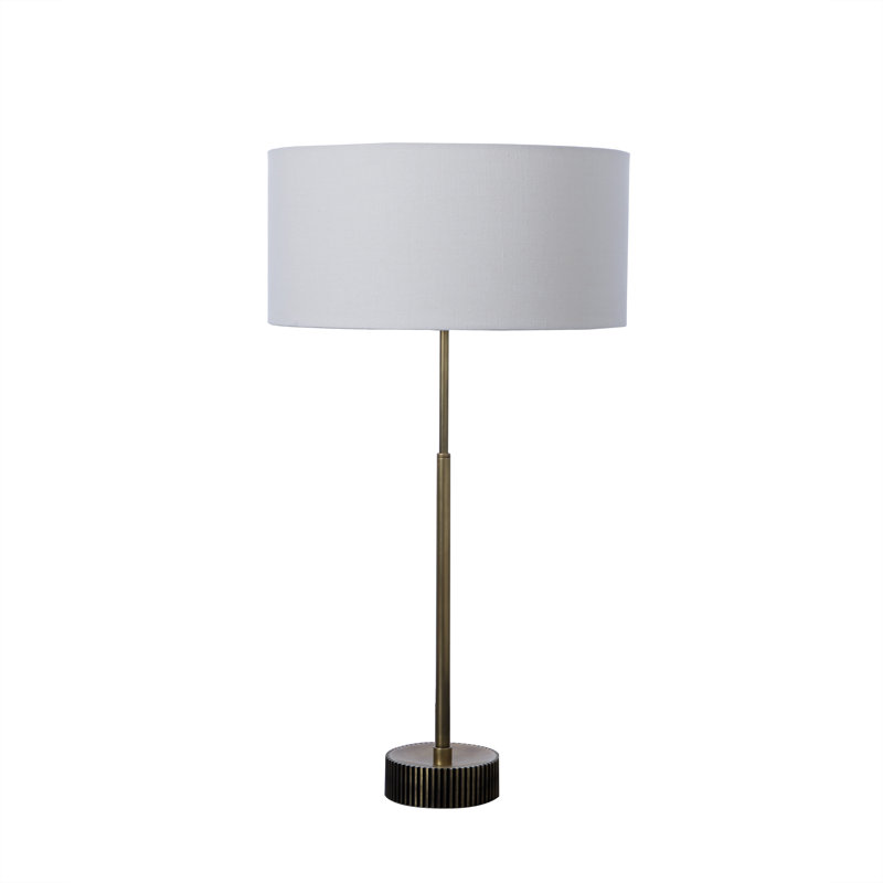 Lampe de table 34 po pignon Nellcote, Laiton brûlé
