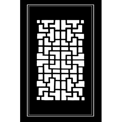 " Shoji Screen In Ebony III " by Vision Studio