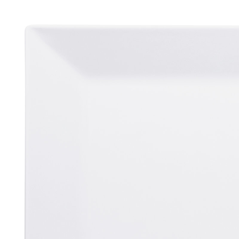 Plateau en mélamine Stratus, Blanc, H 1,5 po x l 18,48 po x P 10 po