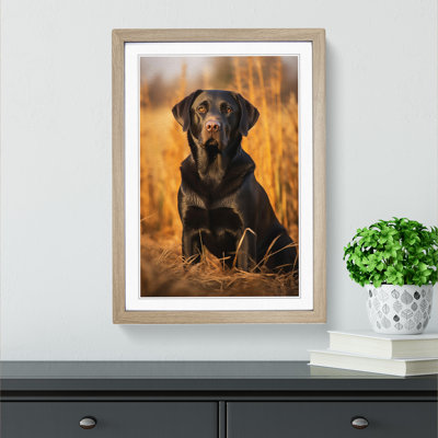 Labrador Retriever Symbolism - Single Picture Frame Print on Wood