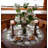 Magnolia on Brown Table Topper (33" Round)