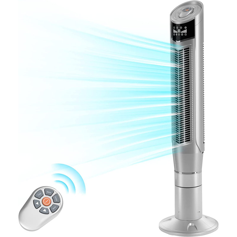 Ventilateur tour oscillant 47 "COWSAR, Argent