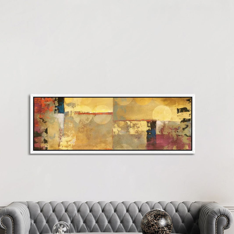 Perceptive by Lanie Loreth - Panoramic Painting on Canvas, White Floater Framed, 50.8cm H x 152.4cm W x 3.81cm D
