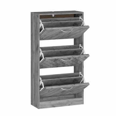 24 Pair Shoe Storage Cabinet