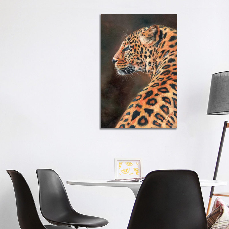 Leopard Profile 1 Piece Wrapped Canvas Wall Art, 101.6cm H x 66.04cm W