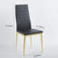 Ensemble de 4 chaises, couleur dorée, siège noir-1074360761-1074360743