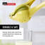 Presse-agrumes en aluminium jaune de 8 po L Amco