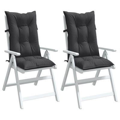 Ebern Designs Highback Chair Cushions 2 Pcs 47.2"X19.7"X2.8" Fabric by Ebern Designs