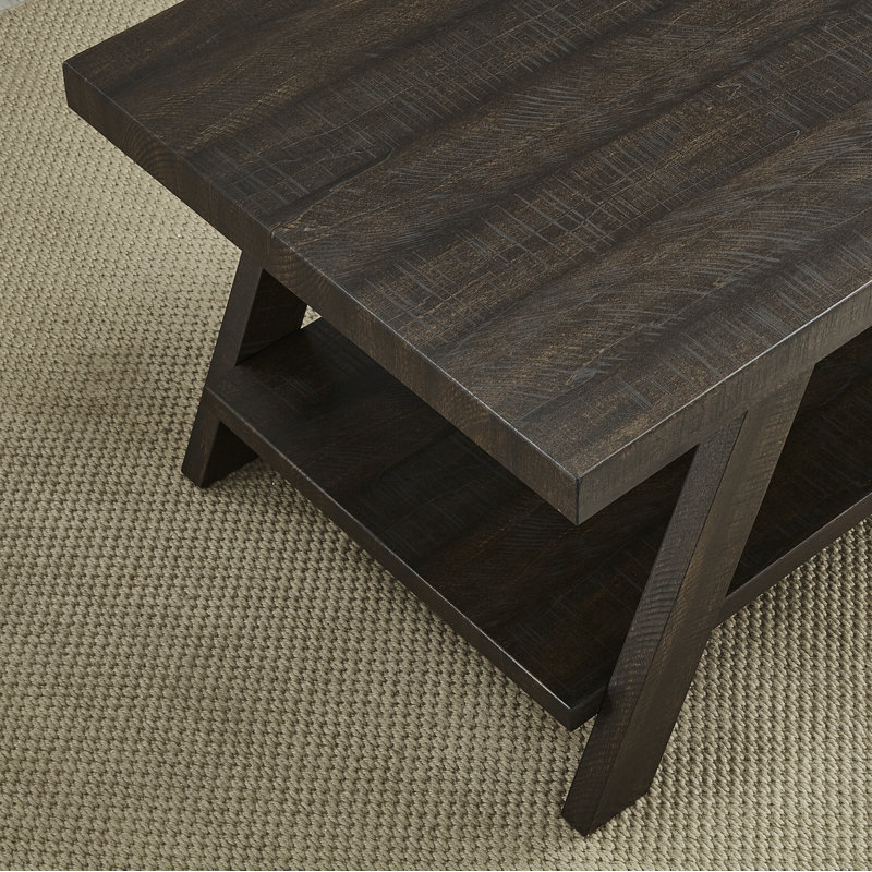 Angeleca End Table with Storage Shelf, Espresso