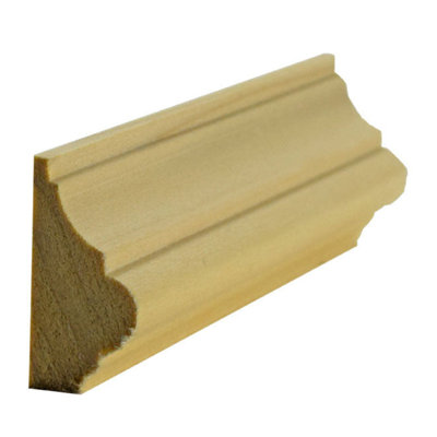 Moulure de base EWBC29 Colonial de 1-1 / 2 po de hauteur x 3/4 po. Sans finition