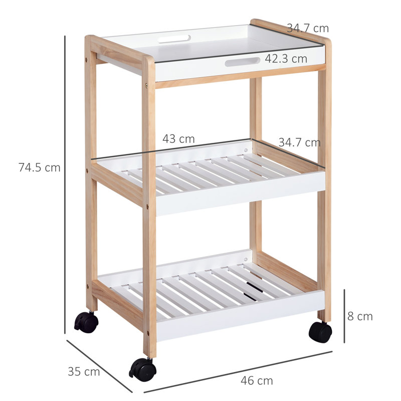Chaparro Solid Wood Bar Cart