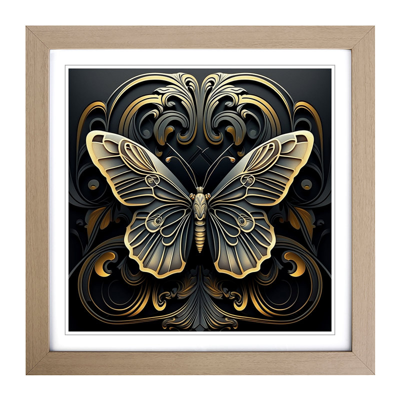 Single Picture Frame Print on Wood, Oak