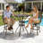 2 - Person Patio Dining Set with Round Table , Cushions Included-774088494-738219123