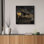 «Black Gold Flowing Cloud Line Abstract Wall Decor for Living Room encadrée, reproduction d'art sur toile encadrée dans la chambre principale