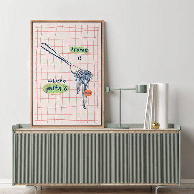 «Pink Pasta Club Kitchen Kitchen Kitchen Pasta Lover Pasta Lover», art mural